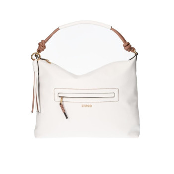 Borsa Donna Sacca Media Sanura Liu Jo Off White  Valigeria.it