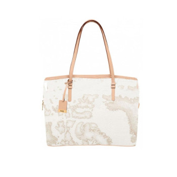 Borsa Donna Shopping Alviero Martini 1^Classe Geo White CD02461880900  Valigeria.it