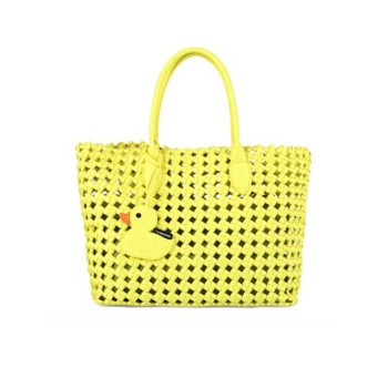 Borsa Donna Shopping Becco Le Pandorine Fluo Yellow  Valigeria.it