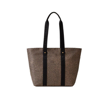 Borsa Donna Shopping Media Borbonese Op ClassicoNero  Valigeria.it