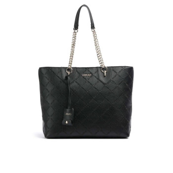 Borsa donna shopping media con catena Liu Jo Adonia Nero