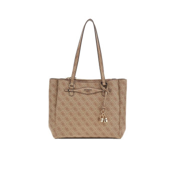 Borsa donna shopping media Guess Kathya Latte Logo