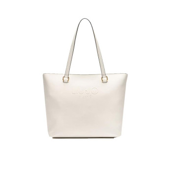 Borsa donna shopping media Halona Liu Jo AA5321E008701065-Off White Valigeria-it