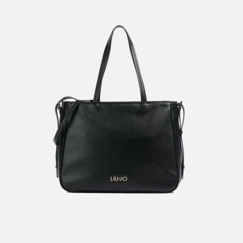 Borsa donna shopping quadrata Liu Jo Arezu Nero