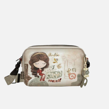 Borsa donna tracolla con zip sopra Anekke Muse Multicolor