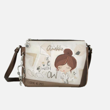 Borsa donna tracolla con 3 scomparti Anekke Sophia Multicolor