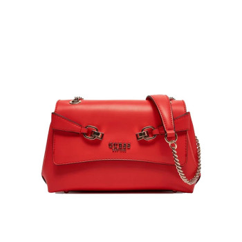 Borsa donna tracolla con catenella Lorelei Guess HWVG9639210-Coral Red Valigeria-it