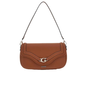 Borsa donna tracolla con patta Guess Dea Cognac