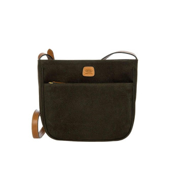Borsa Donna Tracolla con Zip  Life Bric's Olive  Valigeria.it