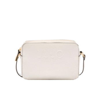 Borsa donna tracolla con zip sopra Liu Jo AA5153E008701065-Off White Valigeria-it