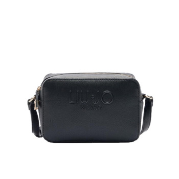 Borsa donna tracolla con zip sopra Liu Jo AA5153E008722222-Nero Valigeria-it