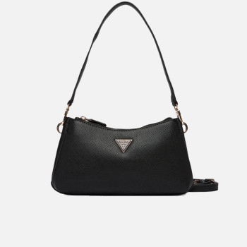 Borsa donna tracolla mezzaluna Guess Noelle Black