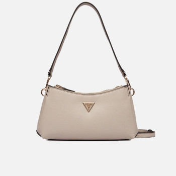 Borsa donna tracolla mezzaluna Guess Noelle Taupe