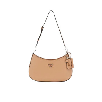 Borsa donna tracolla mezzaluna Noelle Guess HWZG7879180-Beige Valigeria-it