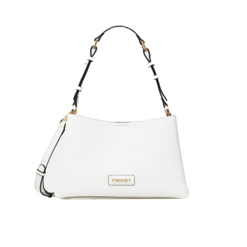 Borsa donna tracolla sfoderata Timeless Twinset 251TD830300282 Neve Valigeria-it