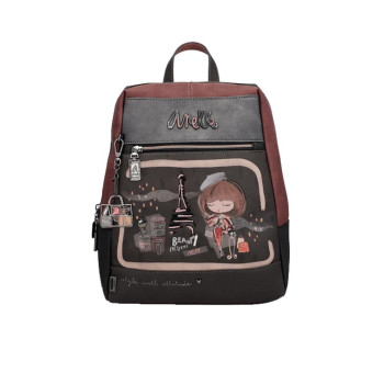 Borsa donna zainetto quadrato con manici Anekke Mademoiselle Multicolor