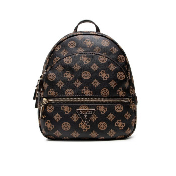 Borsa donna zainetto Manhattan Guess HWPG6994320-Mocha Logo Valigeria-it