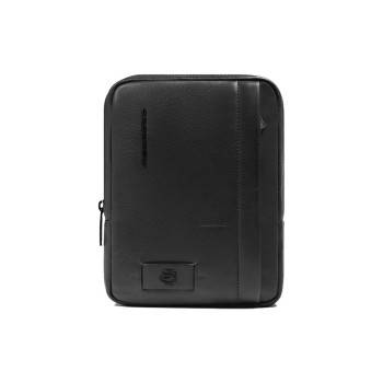 Borsello piatto con tasca anteriore piccolo Piquadro Nero