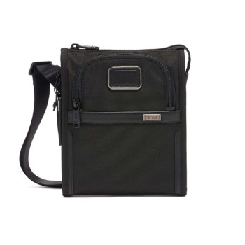 Borsello Piatto Tumi Black  Valigeria.it