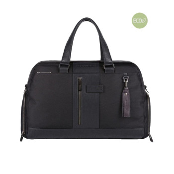 Borsone in Tessuto Bauletto Brief2 Piquadro BV4447BR2-Nero Valigeria-it