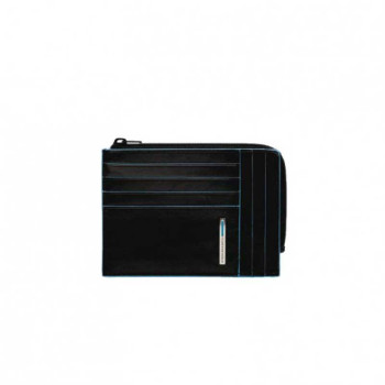Portafoglio Uomo Piquadro | portamonete documenti e carte di credito | Linea Blue Square | PU1243B2-nero (valigeria)