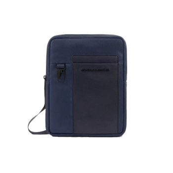 Borsello Tozzo con Tasca Anteriore Grande Porta Ipad Klout Piquadro Blu