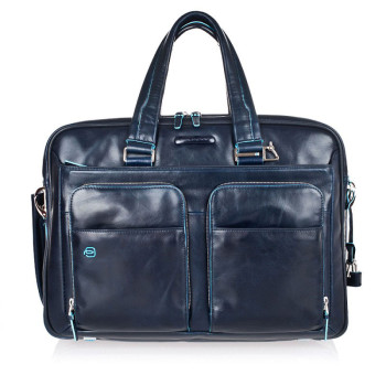 Cartella Porta Pc più porta IPad 2 manici | Piquadro Blue Square | CA2765B2-Blu2