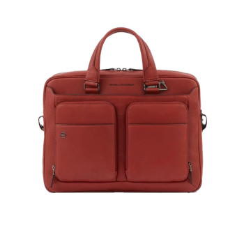 Cartella in Pelle Black Square Piquadro Rosso