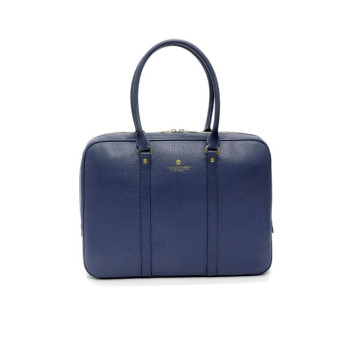 Cartella in Pelle Manici Lunghi TIffany Spalding & Bros Navy  Valigeria.it