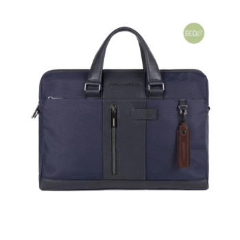 Cartella in Pelle Porta Computer Brief2 Piquadro Blu  Valigeria.it