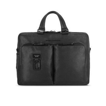 Cartella Pelle Porta Computer Piquadro Nero  Valigeria.it