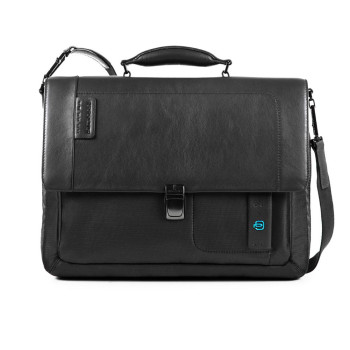 Cartella Tessuto Piquadro Pulse Connequ Nero  Valigeria.it