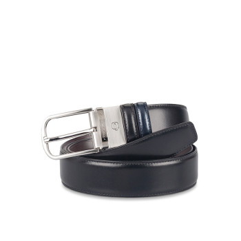 Cintura Uomo con fibbia ad ardiglione | Piquadro C11 | CU3049C11-Nero/Blu