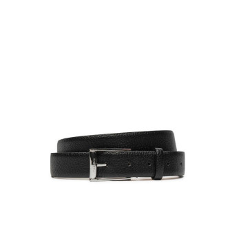 Cintura uomo dollaro fibbia lucida sottile taglia 105 cm Calvin Klein Black