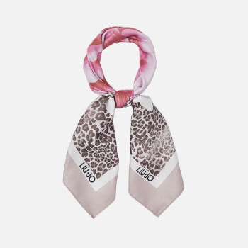 Foulard classico flowers Liu Jo Rosa