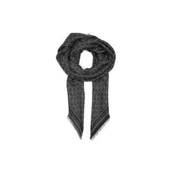 Foulard Monogram Calvin Klein Jeans Black  Valigeria.it