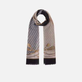 Foulard stola double metal Liu Jo Nero