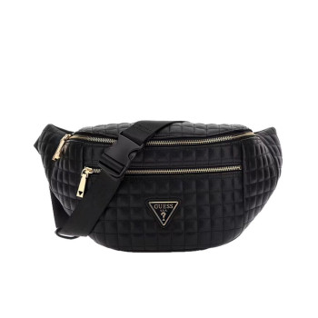 Marsupio classico grande trapuntato Guess Nadira Black