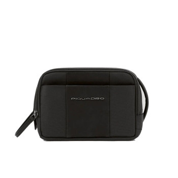 Necessaire 2 zip semplice Piquadro Brief2 Nero