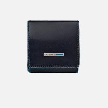 Piccola pelletteria porta monete Piquadro Blue Square Blu2