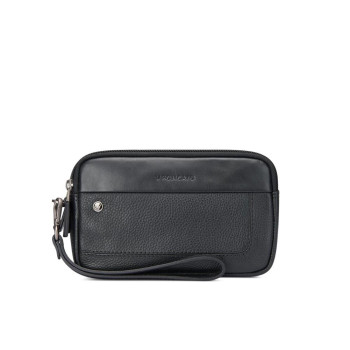 Pochette da polso a due comparti in pelle Alaska Roncato Valigeria Nero Valigeria.it