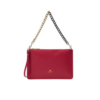 Pochette Alice media con bracciale Bella Cuoieria Fiorentina B000005605420-Fuxia Valigeria-it 