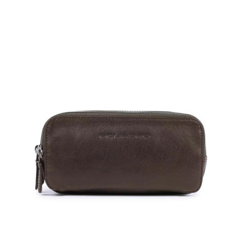 Pochette Polso Piquadro Black Square Marrone  Valigeria.it