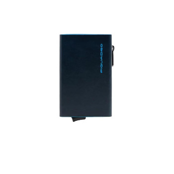 Porta Carte Credito Blue Square Piquadro Blu2  Valigeria.it