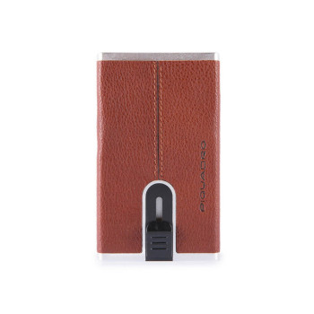 Porta Carte Credito Piquadro Black Square PP4825B3R  Valigeria.it