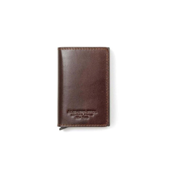 Porta Carte di Credito Slide Spalding&Bros Marrone  Valigeria.it