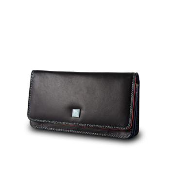 Portafoglio Orizzontale Donna Grande | Dudubags Canarie Colorful | 5341162-Nero