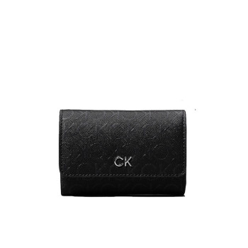 Portafoglio Donna con Patta Mono Calvin Klein Black  Valigeria.it