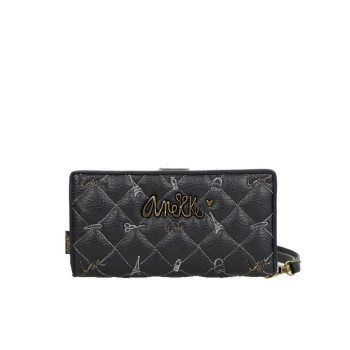 Portafoglio donna cerniera con patta grande Anekke Boutique Multicolor