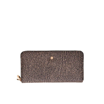 Portafoglio Donna Grande Borbonese Op NaturaleNero  Valigeria.it